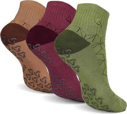 Ozaiic Non Slip Socks Grip for Yoga Home Workout Pure Barre, Pilates, Hospital, Ideal Cushion Socks for Men and Women