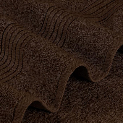 Utopia Towels 4 Pack Bath Towels Set, (27 x 54 Inches) 100% Ring Spun Cotton, Quick Dry, Highly Absorbent, Soft Feel Towels, Perfect for Daily Use (Dark Brown)