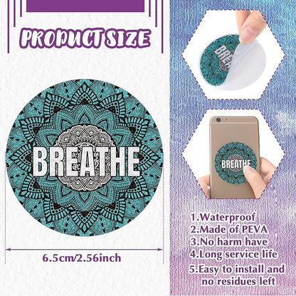 Crtiin 50 Pieces Anxiety Sensory Stickers for Anxiety Relief Items Mental Health Stickers Fidget Textured Strips for Office Desk Relieve Adult Stress
