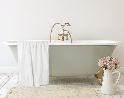 Utopia Towels - Luxurious Jumbo Bath Sheet 8 Piece - 600 GSM (35X70 Inches) 100% Ring Spun Cotton - Highly Absorbent and Quick Dry Extra Large Bath Towel - Super Soft Hotel Quality Towel (White)