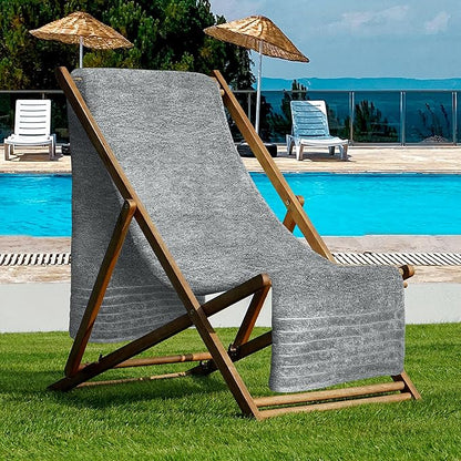 Tens Towels Pack of 1 Jumbo Bath Sheet 40 x 80 Inches, Extra Large & Light Weight, Quicker to Dry, 100% Cotton, Super Soft & Absorbent, Perfect to Wrap Yourself in, Cool Grey