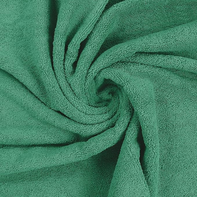 Utopia Towels 8 Piece Premium Towel Set, 2 Bath, 2 Hand, and 4 Wash Cloths, 600 GSM 100% Ring Spun Cotton, Highly Absorbent Towels for Bathroom, Gym, Hotel, and Spa, Hunter Green