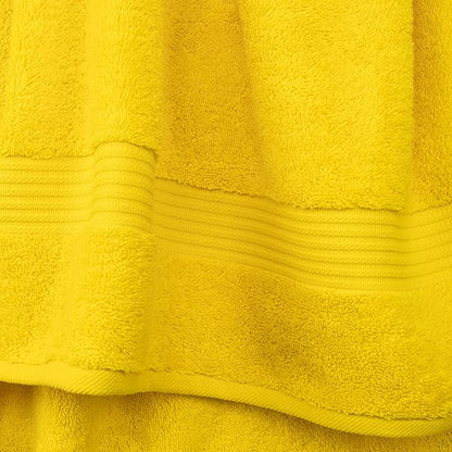 Cotton Paradise 100% Cotton Turkish Washcloth Set for Bathroom, 4 Piece Soft Absorbent Small Hand Face Towels Wash Rags, Yellow