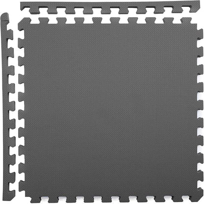 IncStores Fitness Foam Flooring Tiles | Low-Profile Interlocking Foam Tiles for Lightweight Floor Protection in Your Home Gym, Playroom, and More
