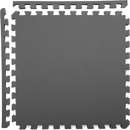 IncStores Fitness Foam Flooring Tiles | Low-Profile Interlocking Foam Tiles for Lightweight Floor Protection in Your Home Gym, Playroom, and More