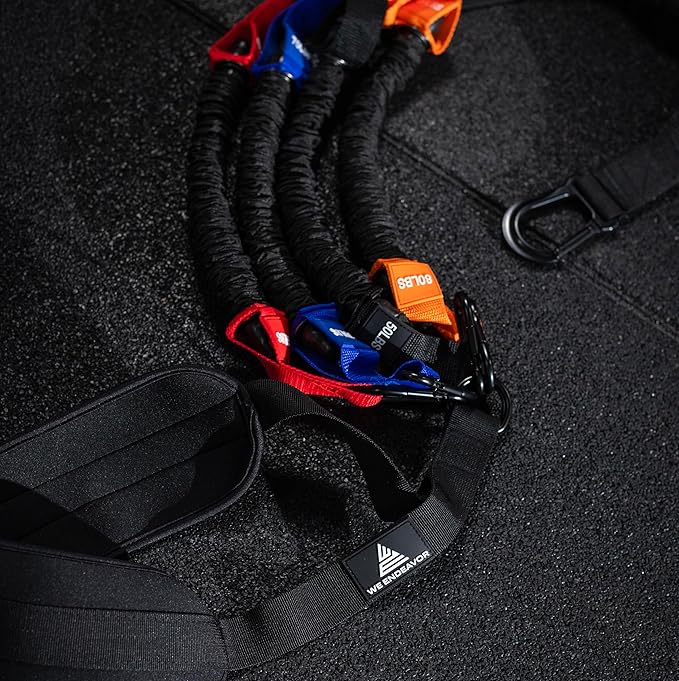 Pull Up Assist Band with 4 Different Resistance Bands - 50,60,70,80 Total 260lbs, Heavy Duty Pull Up Resistance Bands with Adjustable Height and Foot Rest - Pull Up Assistance Band Endeavor