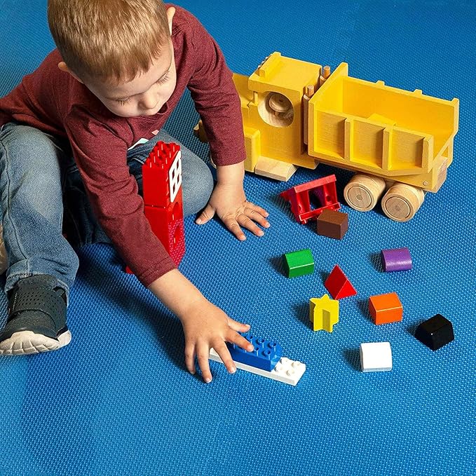 IncStores Fitness Foam Flooring Tiles | Low-Profile Interlocking Foam Tiles for Lightweight Floor Protection in Your Home Gym, Playroom, and More