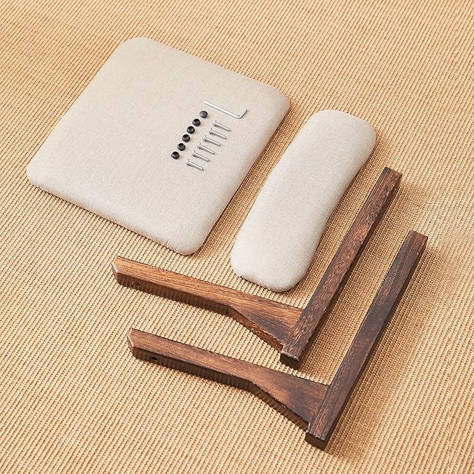 Meditation Chair with Back Support,Japanese Floor Chair,Back Jack for The Floor,Floor Seating,Tatami Floor Seats
