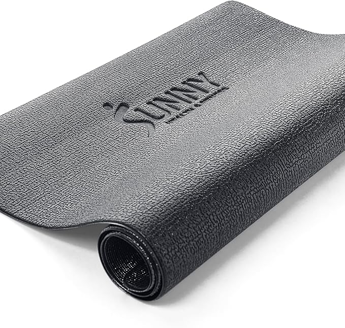 Sunny Health & Fitness Non-Slip Home Gym Mat – Workout Floor Protection Foam Pad for Treadmill, Bike, Elliptical, Yoga and Exercise Equipment or Standing Desk in 4 Size Options