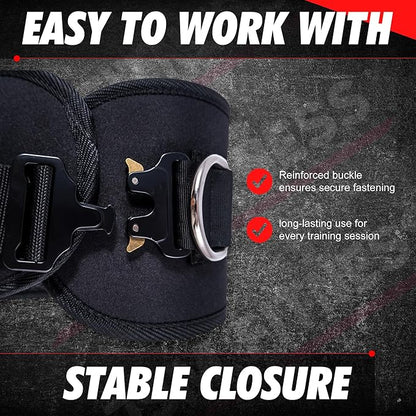 Dip Belt for Weight Lifting with a Quick Closure Steel Buckle, Weighted Belt for Pullups & Dips for Men, with Durable Chain and Carabiners, Weightlifting, Squat, Bodybuilding