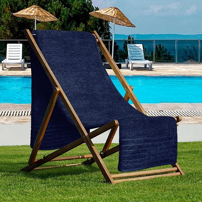 Tens Towels Pack of 1 Jumbo Bath Sheet 40 x 80 Inches, Extra Large & Light Weight, Quicker to Dry, 100% Cotton, Super Soft & Absorbent, Perfect to Wrap Yourself in, Navy