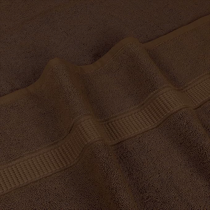 Utopia Towels Luxurious Jumbo Bath Sheet 2 Piece, 600 GSM, 35 by 70 Inches, 100% Ring Spun Cotton, Highly Absorbent and Quick Dry Extra Large Bath Towel, Super Soft Towel, Dark Brown