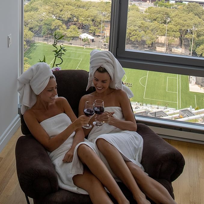 Mosobam Luxury Turkish Towels Bath Sheets 35X70 White 700 GSM Bamboo Viscose & Aegean Turkish Combed Cotton