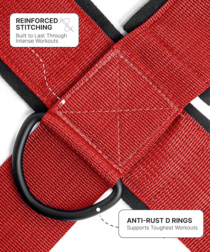 DMoose Fitness Neck Harness for Weight Lifting - Soft Padded Head & Chin Strap with 30" Heavy Duty Steel Chain - Neck Exerciser, Trainer & Strengthener to Support Injury Recovery and Intense Workouts