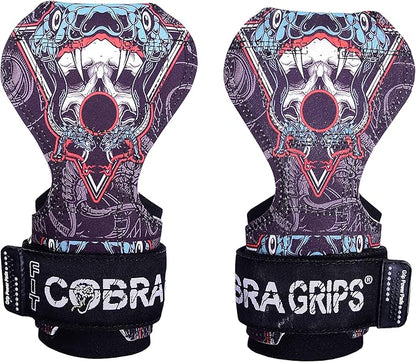 Cobra Grips PRO Weight Lifting Gloves Heavy Duty Straps Alternative Power Lifting Hooks for Deadlifts Adjustable Neoprene Padded Wrist Support Bodybuilding