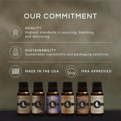 Eternal Essence Oils Floral Set of 6 Premium Fragrance Oils - Lavender, Lilac Lillies, Jasmine, Plumeria, Rose Garden, Magnolia Scented Oil - for Diffusers, Candle & Soap Making, & Aromatherapy