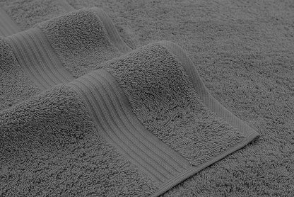 American Veteran Towel, 100% Cotton Turkish Bath Towels for Bathroom 4 Pack, 27x54 Extra Large Premium Soft Drying Bathroom Towels, Dark Gray