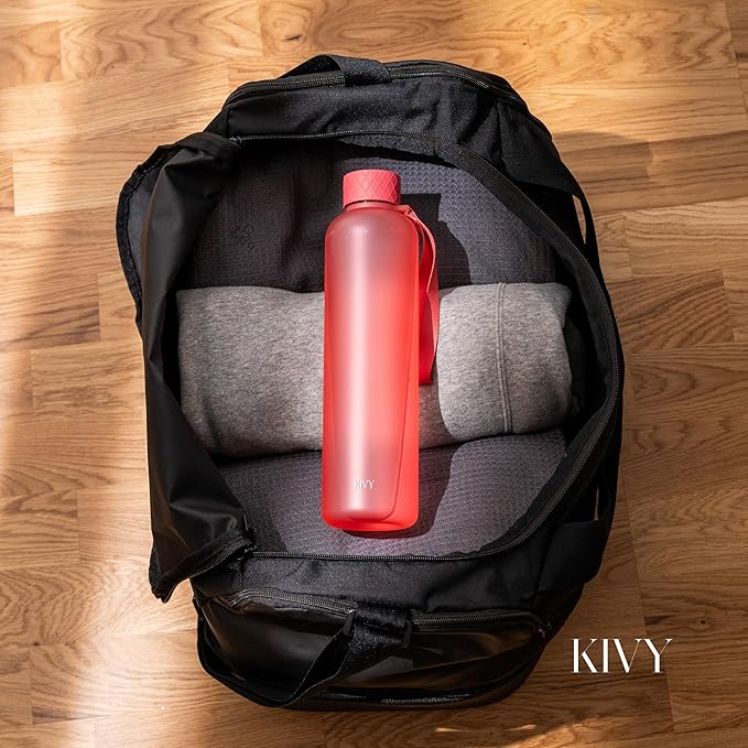 KIVY Tritan Water Bottle 2nd Generation (Coral, 32 Ounces)
