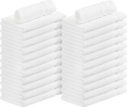 Utopia Towels White Salon Towels, Pack of 72 (Not Bleach Proof, 16 x 27 Inches) Highly Absorbent Towels for Hand, Gym, Beauty, Spa, and Home Hair Care