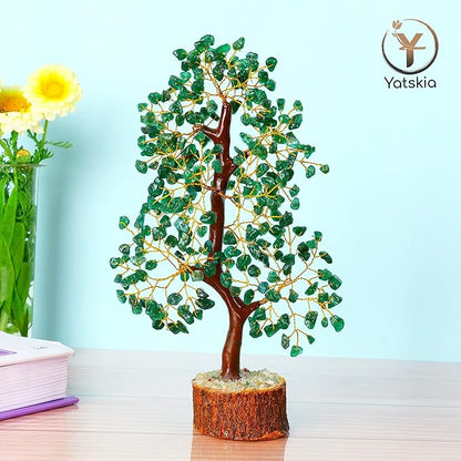 Green Aventurine Crystal Tree, Gemstones and Crystals, Crystal Tree for Positive Energy, Spiritual Gifts, Home Office Decor