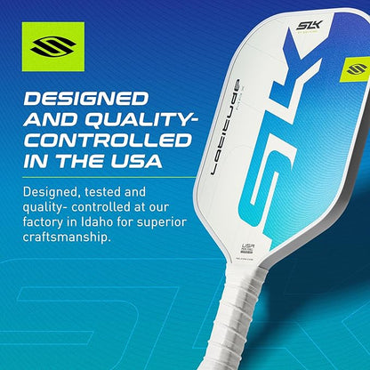 SLK Latitude 2.0 Pickleball Paddle | G4 Graphite Pickleball Paddle Face | Rev-Core+ Technology with SpinFlex Surface | Redesigned for Performance and Control