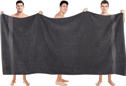 Utopia Towels - Luxurious Jumbo Bath Sheet 1 Piece - 600 GSM (35X70 Inches) 100% Ring Spun Cotton - Highly Absorbent and Quick Dry Extra Large Bath Towel - Super Soft Hotel Quality Towel (Grey)