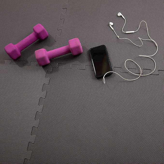 IncStores Fitness Foam Flooring Tiles | Low-Profile Interlocking Foam Tiles for Lightweight Floor Protection in Your Home Gym, Playroom, and More