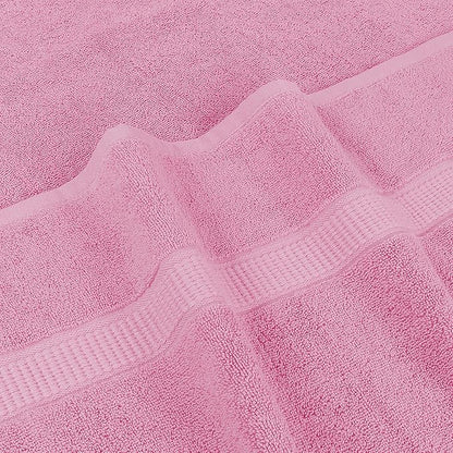 Utopia Towels Luxurious Jumbo Bath Sheet 2 Piece, 600 GSM, 35 by 70 Inches, 100% Ring Spun Cotton, Highly Absorbent and Quick Dry Extra Large Bath Towel, Super Soft Towel, Pink