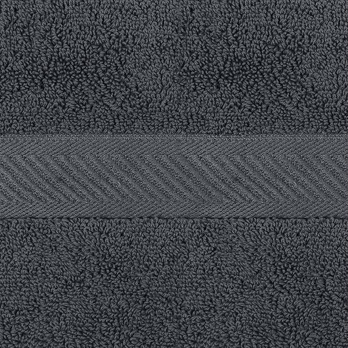 Utopia Towels 6 Pack Medium Bath Towel Set, 24 by 48 Inches, 500 GSM 100% Ring Spun Cotton, Lightweight and Highly Absorbent Quick Drying Premium Towels for Hotel, Spa and Bathroom, Grey