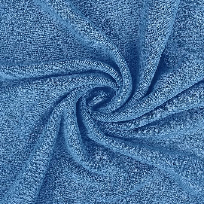 Utopia Towels Luxurious Jumbo Bath Sheet 2 Piece, 600 GSM, 35 by 70 Inches, 100% Ring Spun Cotton, Highly Absorbent and Quick Dry Extra Large Bath Towel, Super Soft Towel, Electric Blue