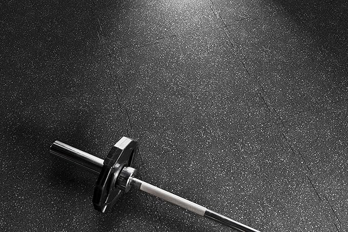 Playsafer Genaflex Lite Rubber 8mm Interlocking Tiles for Gym Flooring, Exercise Equipment, Exercise Areas - 20" X 20"