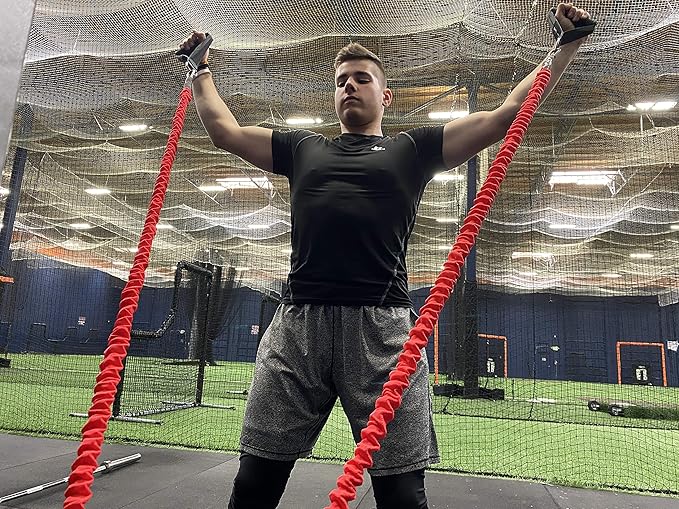 VPX Power Resistance Training System 3.0 | Total 3-Way Stacking Home, Gym, Sport Fitness | Men & Women | 220 LBs Adjustable Suspension Resistant Strength | Leg, Squat, Press, Push, Glute, Arm, LAT