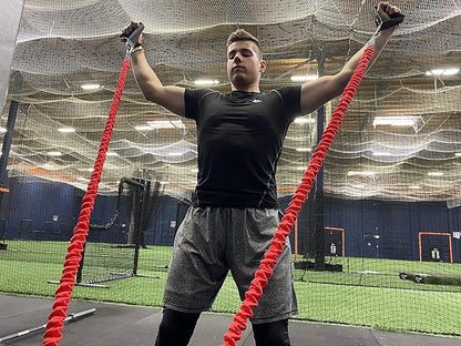 VPX Power Resistance Training System 3.0 | Total 3-Way Stacking Home, Gym, Sport Fitness | Men & Women | 220 LBs Adjustable Suspension Resistant Strength | Leg, Squat, Press, Push, Glute, Arm, LAT