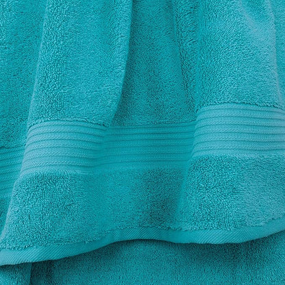 Cotton Paradise 6 Piece Towel Set 100% Cotton Soft Absorbent Turkish Towels for Bathroom 2 Bath Towels 2 Hand Towels 2 Washcloths, Aqua Blue Towel Set