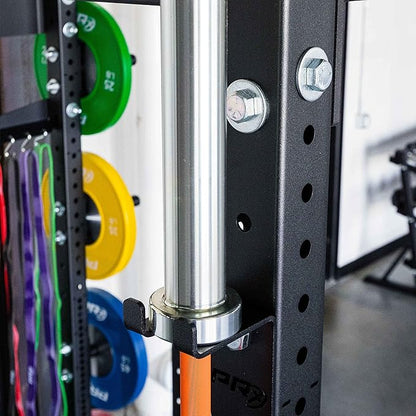 PRx Performance 3x3 Squat Rack Mounted Barbell Storage 1 Bar or 4 Bar Hanger (1 Bar Storage)