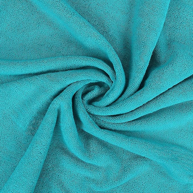 Utopia Towels Luxurious Jumbo Bath Sheet 2 Piece, 600 GSM, 35 by 70 Inches, 100% Ring Spun Cotton, Highly Absorbent and Quick Dry Extra Large Bath Towel, Super Soft Towel, Turquoise